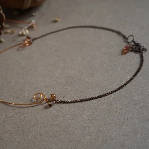 Copper Wire Rustic Necklace - Picture 5 of 5